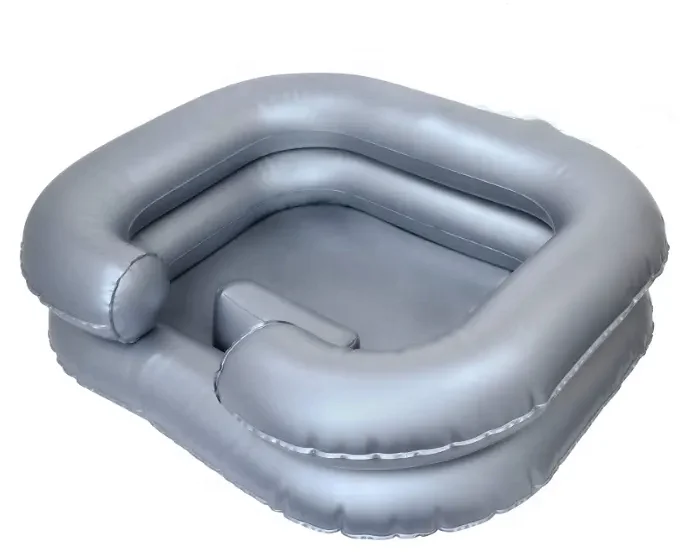 Надувной портативный шампунь чаша с подушкой надувной