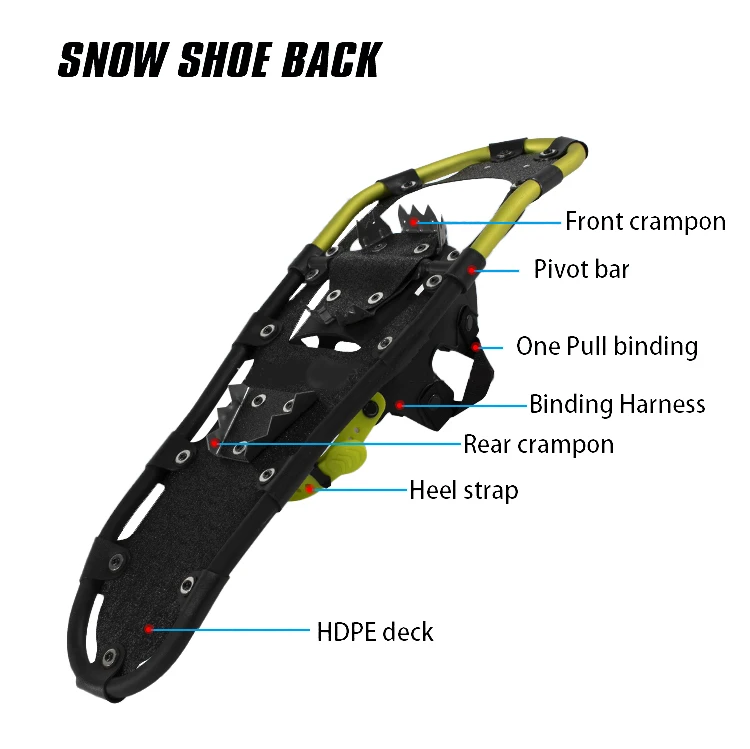 Yumuq Outdoor Snow Walking Shoes And Nonslip Snowshoes Aluminum Plus