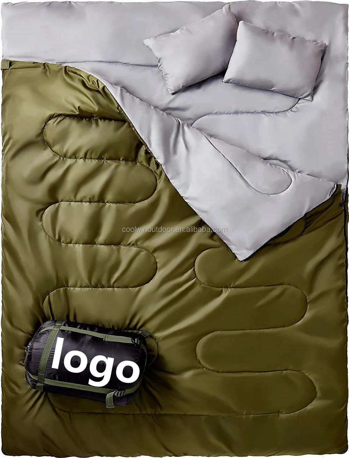 
 Туристический зимний сверхлегкий водонепроницаемый спальный мешок с утиным гусиным пухом  