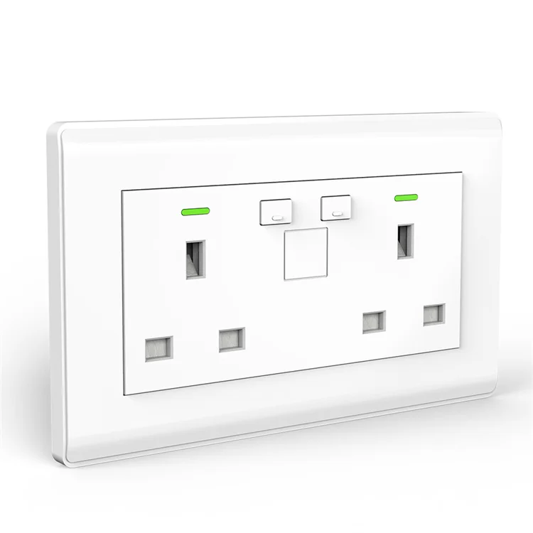 Smart Wifi Wall Socket with USB - Remote Control & Timer