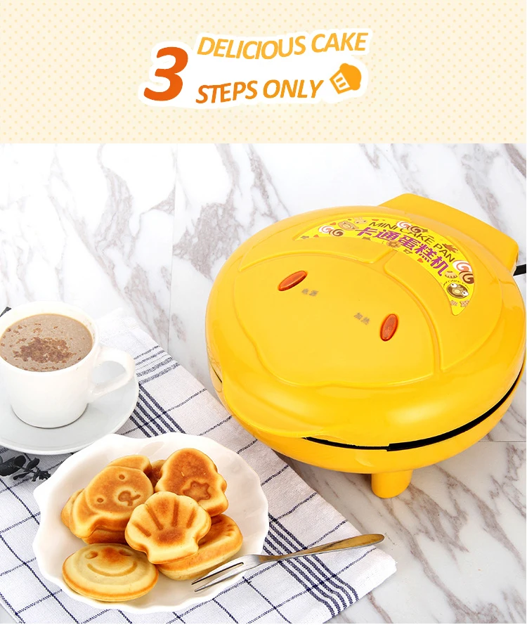 Cartoon Automatic Cake Baking Machine Small Toaster Double Heating