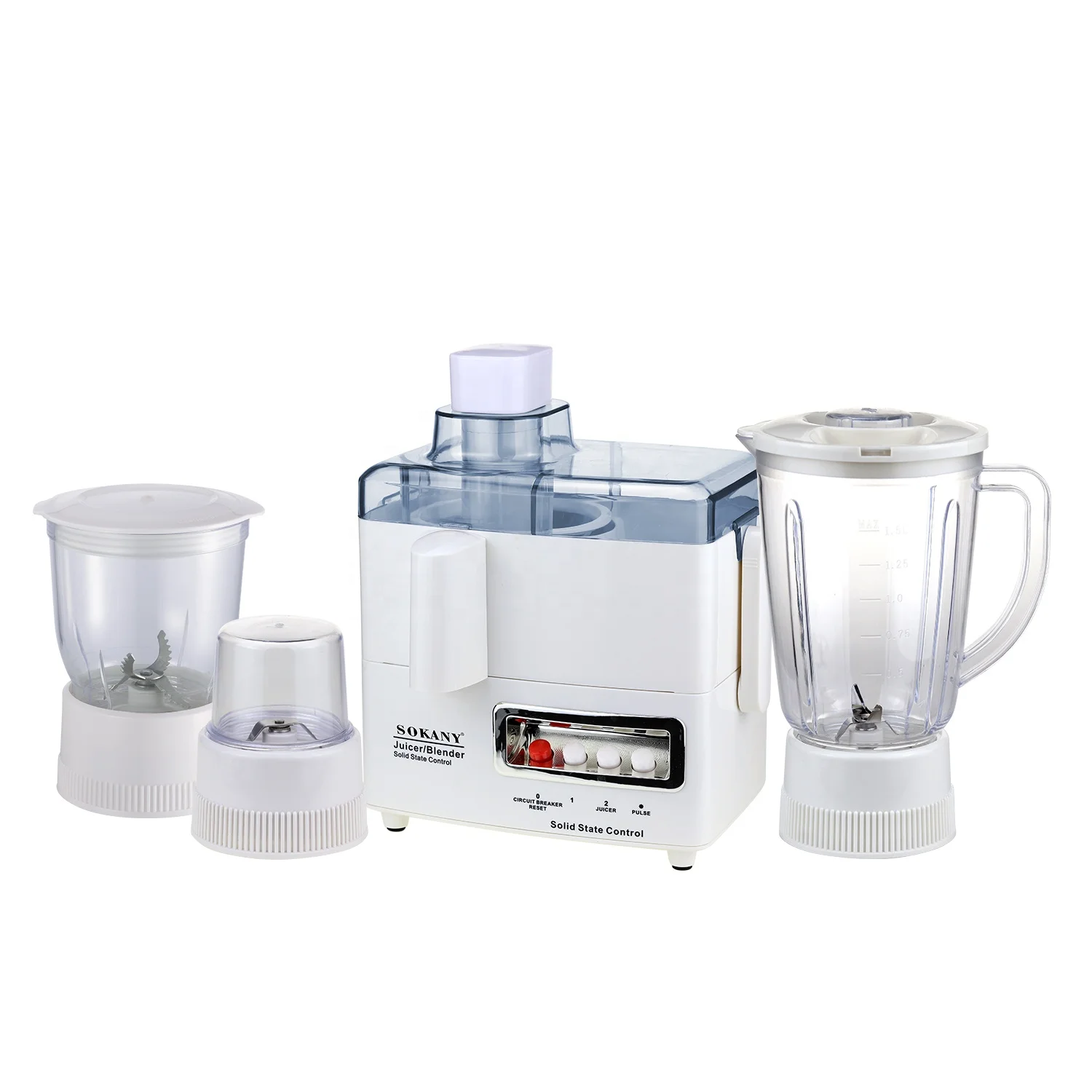Sokany 4In 1 Slow Juicers Extractor Machine 800w Strong Motor Blenders and Juicers Machine Orange Juicers
