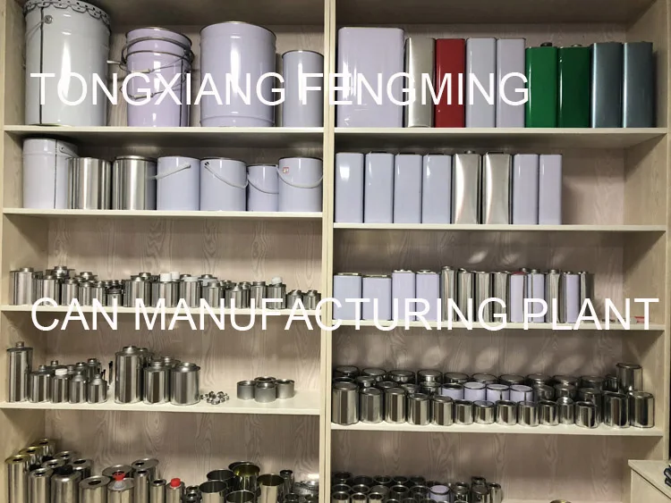 2l Rectangular Tin Can With Pull up Cap for Oil