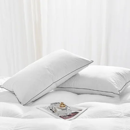 Ultra Soft Home Bedding European Standard RDS 70% Duck Feather 30% White Duck Down Custom Size Neck Pillow for Sleeping