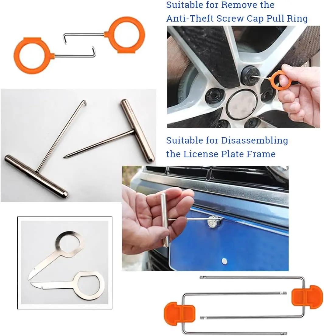 Auto Entry Tool Kit Featuring 14pcs Lockout Tools with Grabber Rod and ...