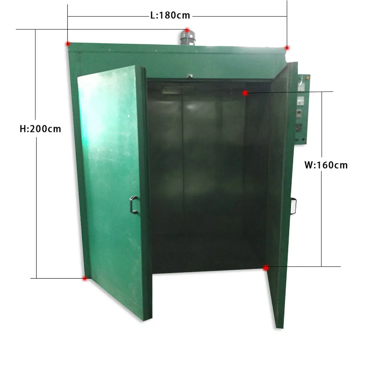 TSAUTOP 1.5*1*2.2m Hydro Dipping Water Transfer Printing Equipment Drying Oven for Transfer Printing