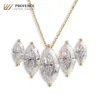 Collier en argent 925 et moissanite