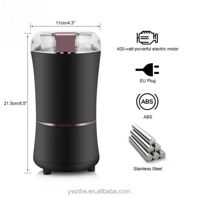 Electric Coffee Grinder - Stainless Steel Blades Grinder for Coffee Bean,  Seed ,Nut ,Spice Herb Pepper