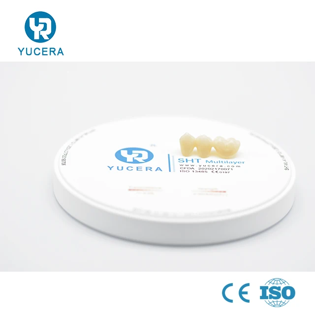 Wholesale Price Yucera SHT Multilayer Zirconia Blocks Dental Lab Zirconia Block of Denture