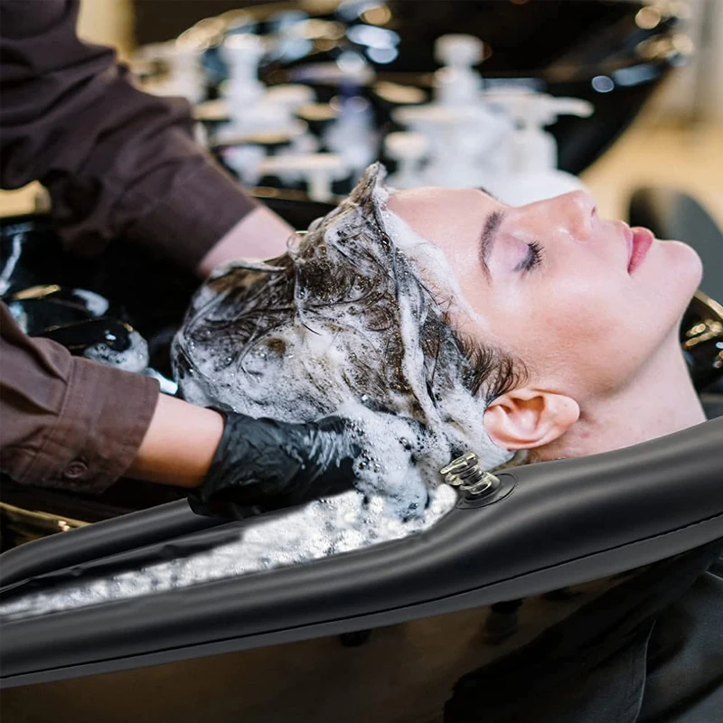 Portable Hair Washing Tray Inflatable Shampoo Basin for Hair Salon Equipment,Bed,Elderly,Disabled,Pregnant,Injured,Handicap