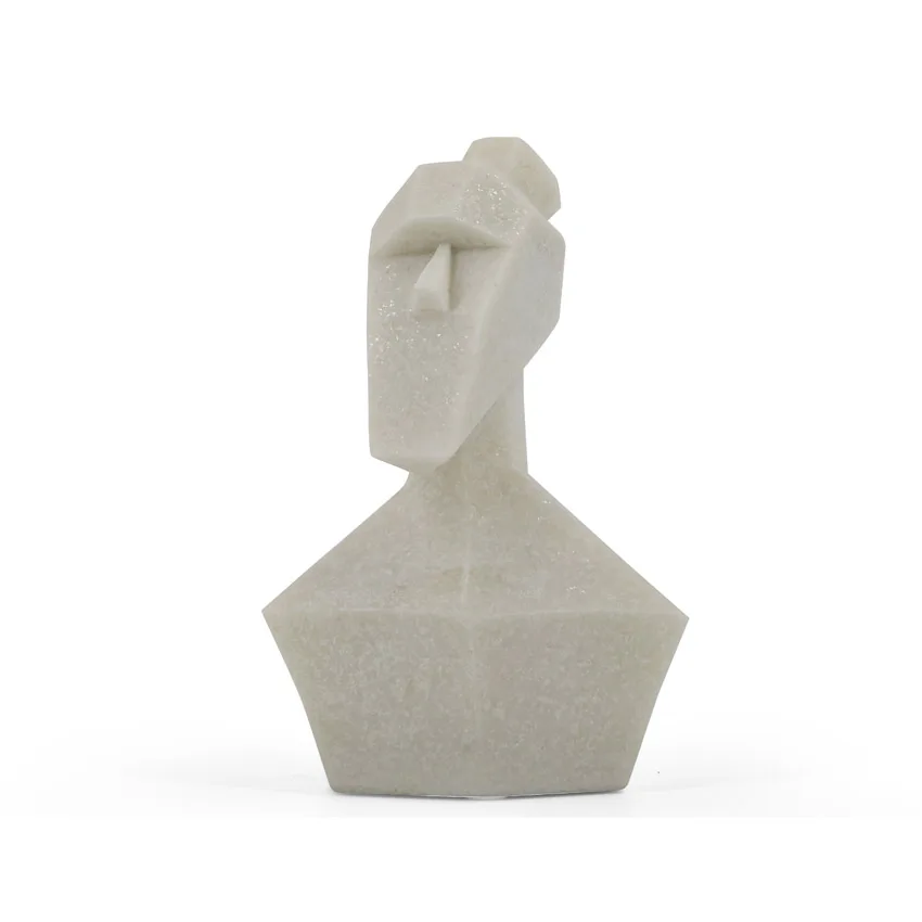 interior resina moderna misturada pedra de areia abstrata figura humana luxo estátua acento para nova decoração de casa elegante