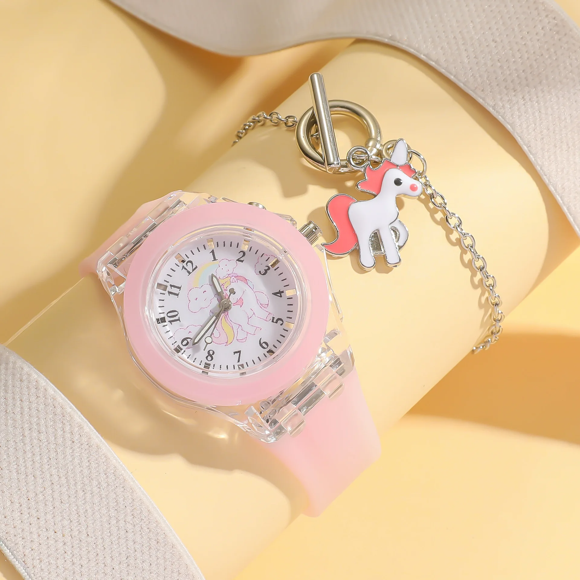 3D Kids Flash Light Watches for Girls