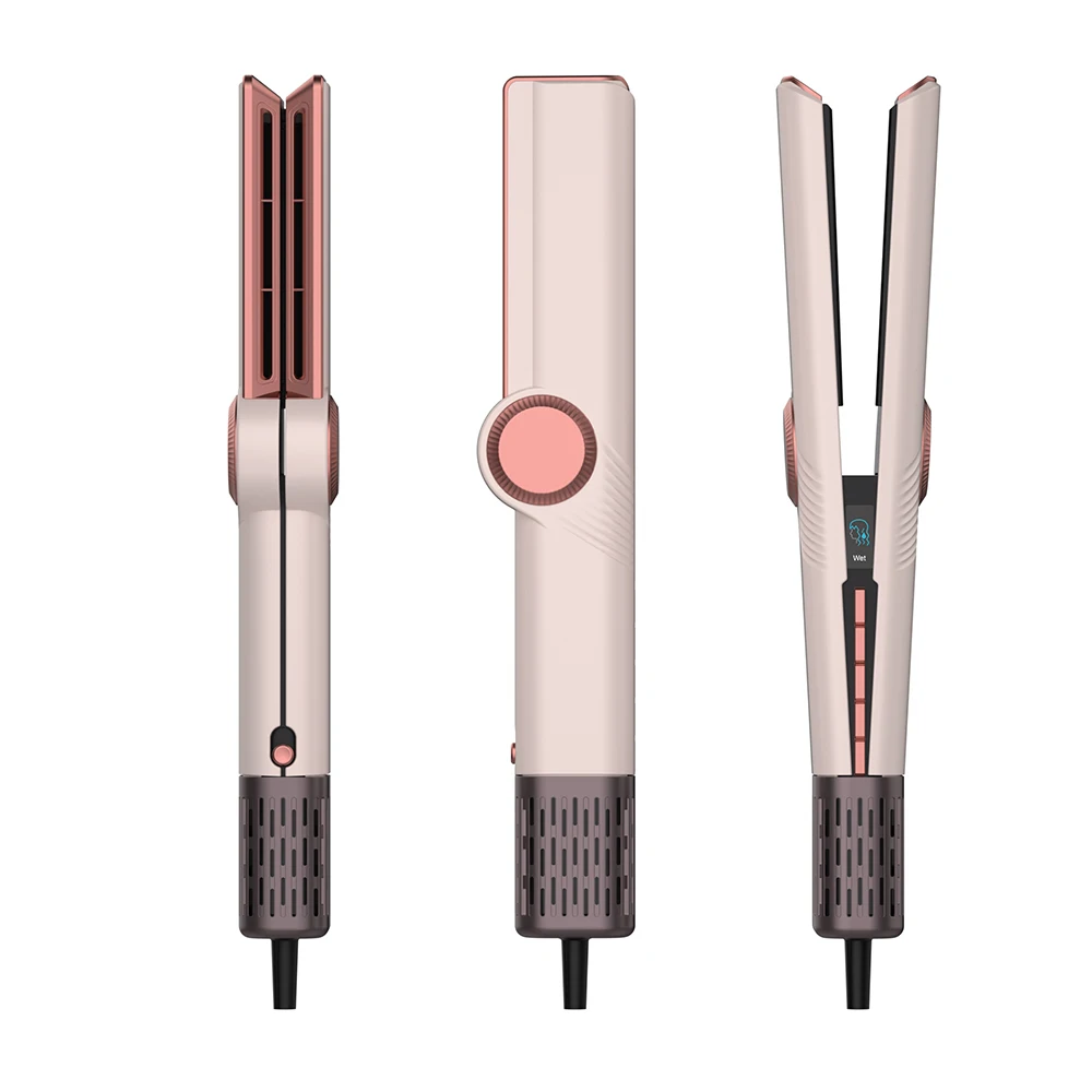 OEM Custom Brand Hot Sale Pink Multistyler Wet and Dry Negative Ion Airstyler Airflow Blower Hair Straightener Styling