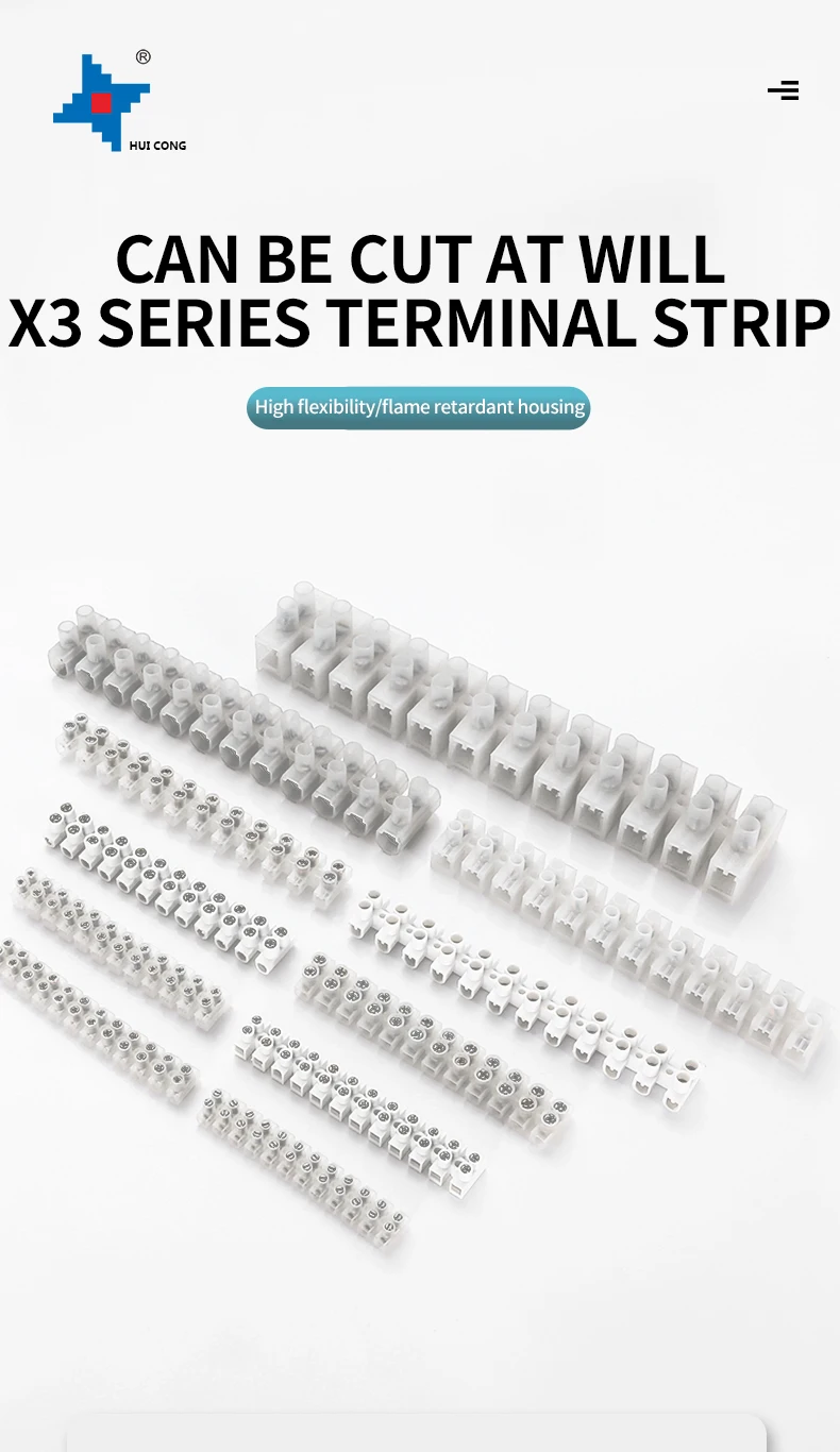 12 Pole 10a 20a 30a 60a 100a Electrical Terminal Blocks Wire Terminals