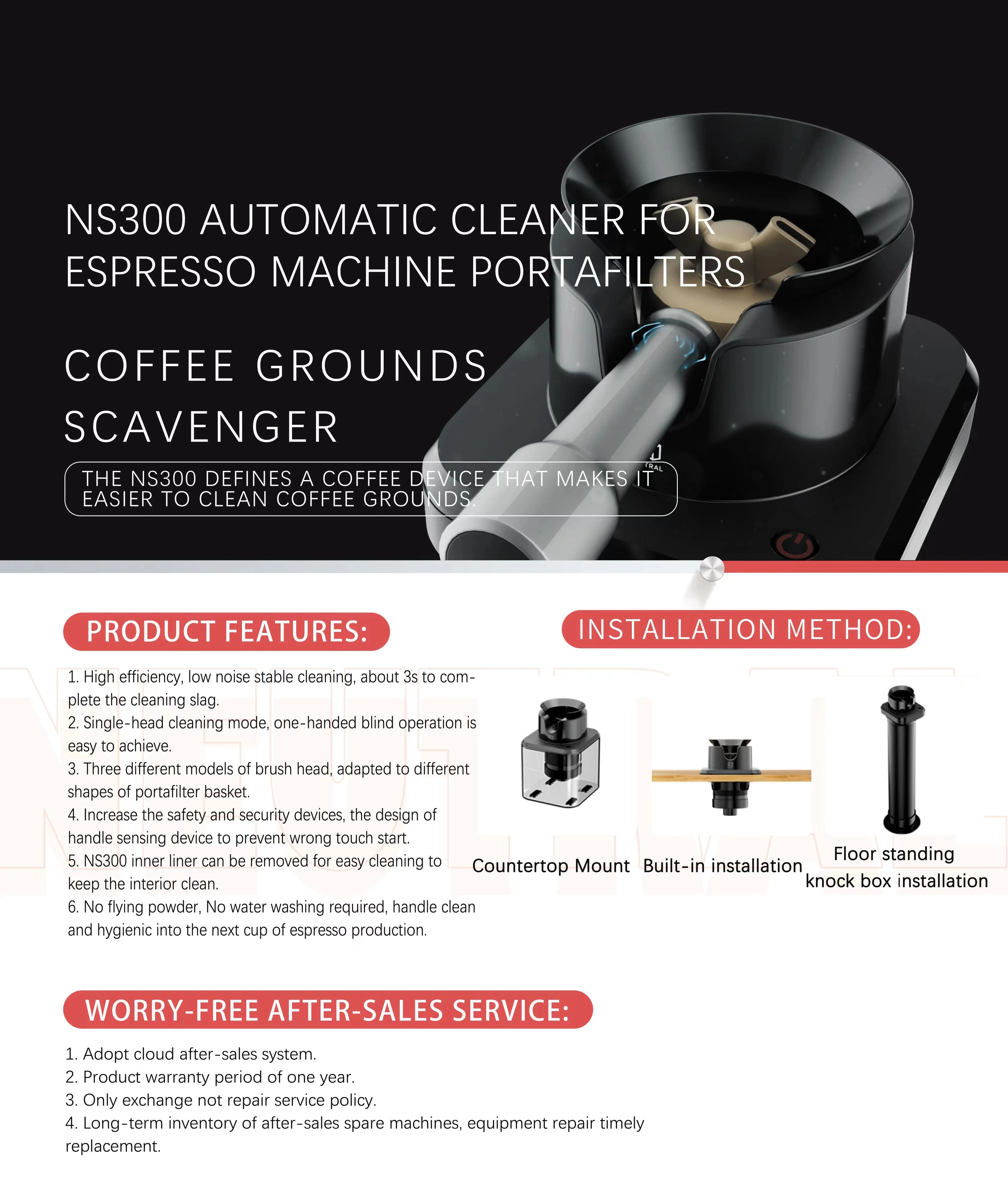 Electric Portafilter Cleaner Coffee Machine Accessories Professional