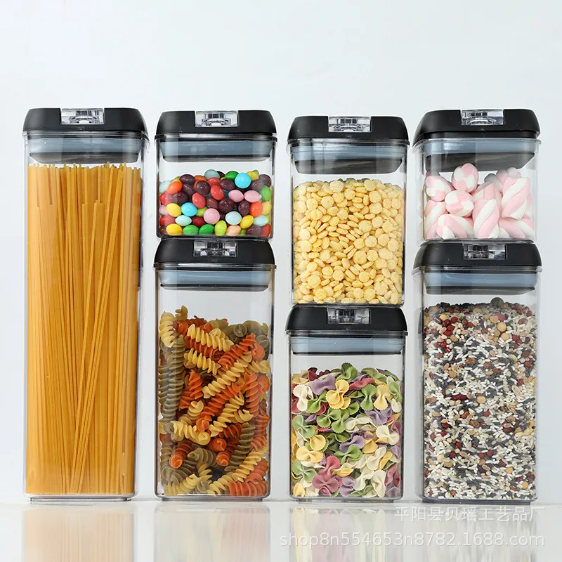 Прозрачный маленький пластиковый контейнер для хранения пищевых продуктов, 7 наборов, органайзер для холодильника, Amazon