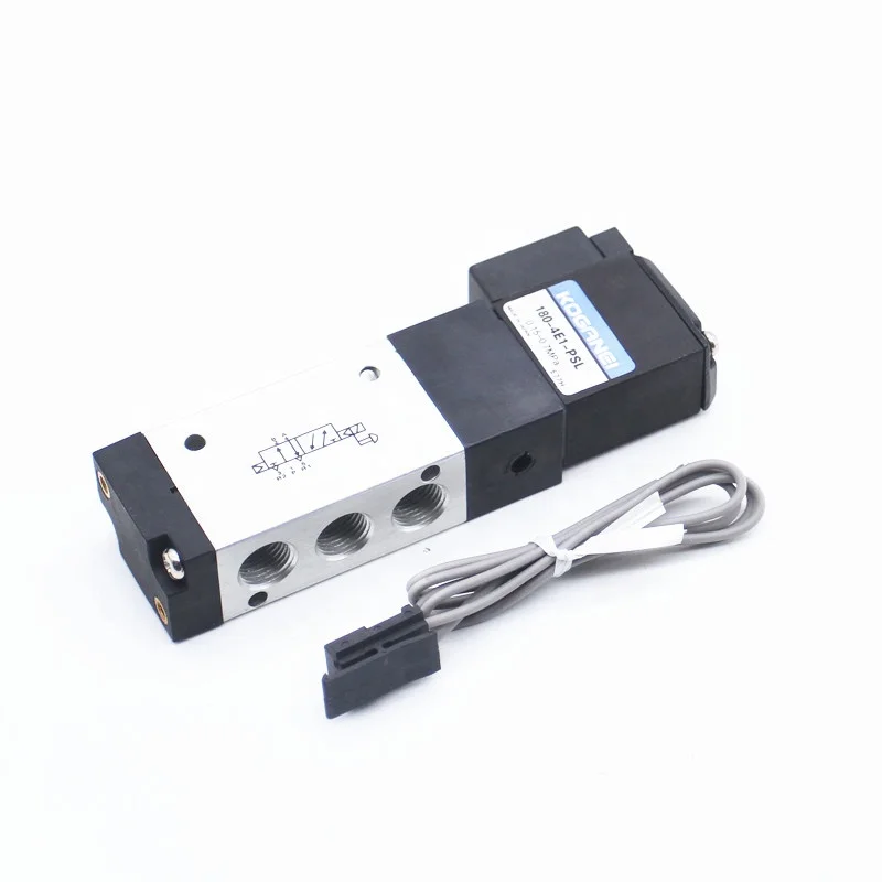 Original Koganei 2-Way Solenoid Valve 180-4E1-PLL, AC/DC 24V