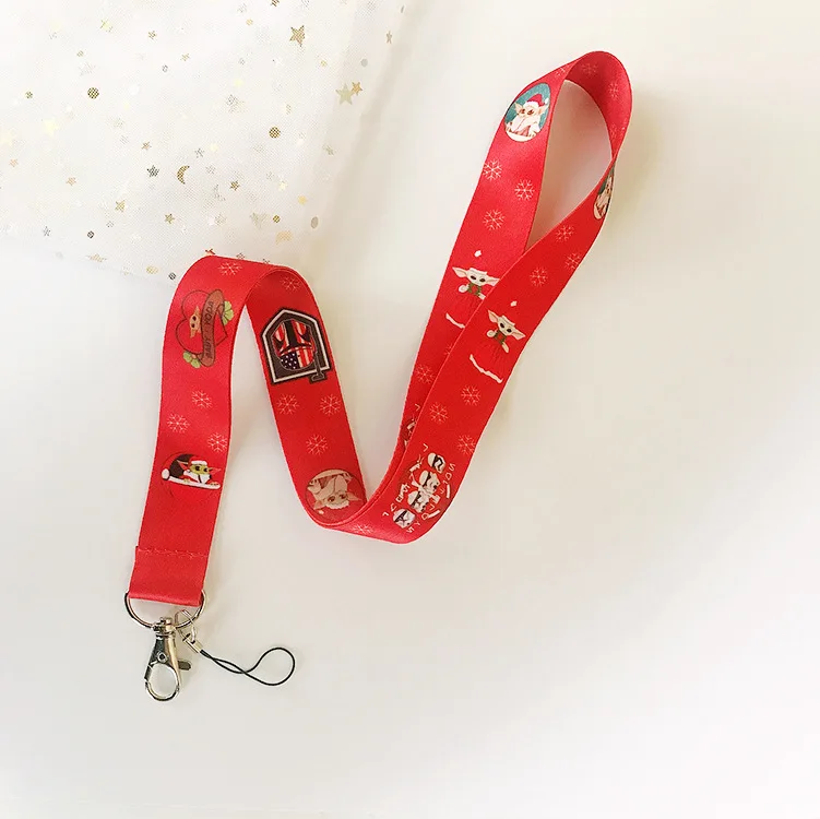 
Модный детский персонализированный шнурок для мобильного телефона Yoda, дешевый шнурок с логотипом на заказ для разрешения на работу, шнурок для телефона 