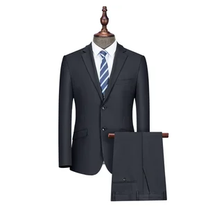 Good Quality Men's Two-Piece Business Suit Factory Direct Breathable and Plus Size Mens African Style