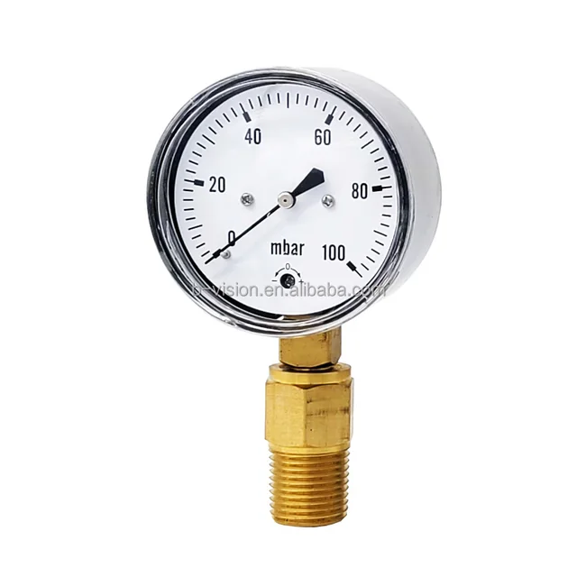 Low Pressure Gauge Manometer 60mm Pressure Gauge 100mbar Capsule Gauge