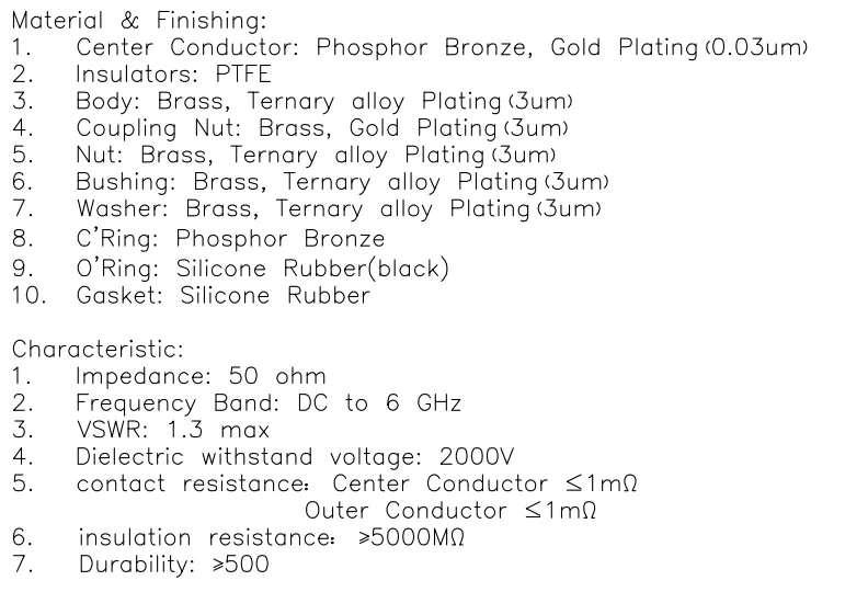 product ultramodern made in china factory price 50 ohm 13 max coaxial connectors rf n female clamp for mp ultraflex7 cable-7