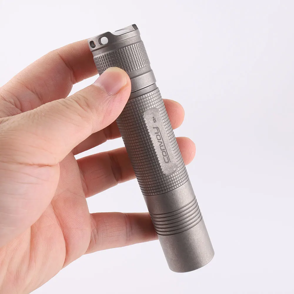 Titanium Alloy Convoy S2+ 18650 Flashlight - LED, Rechargeable