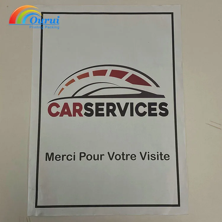 Custom Car Disposable Foot Mat Paper Car Wash Shop Kraft Foot Paper