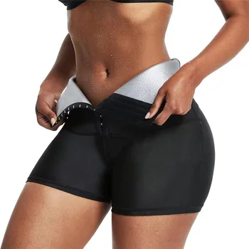 Women Neoprene Sauna Sweat Shorts Fitness Workout Adjustable Lose Weight Tummy Trimmer Waist Trainer Leggings