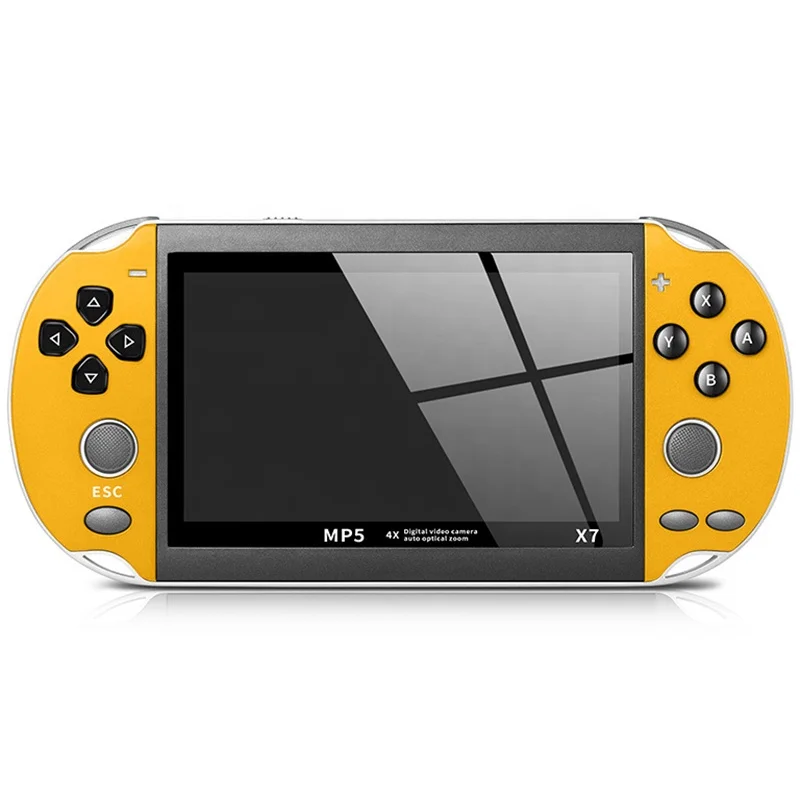 
Игровая консоль X7, 64 бит, 4,3 дюйма, 8/24 ГБ, встроенные 3000 ретро-игр, поддержка TF-карты 64 ГБ, AV-выход 