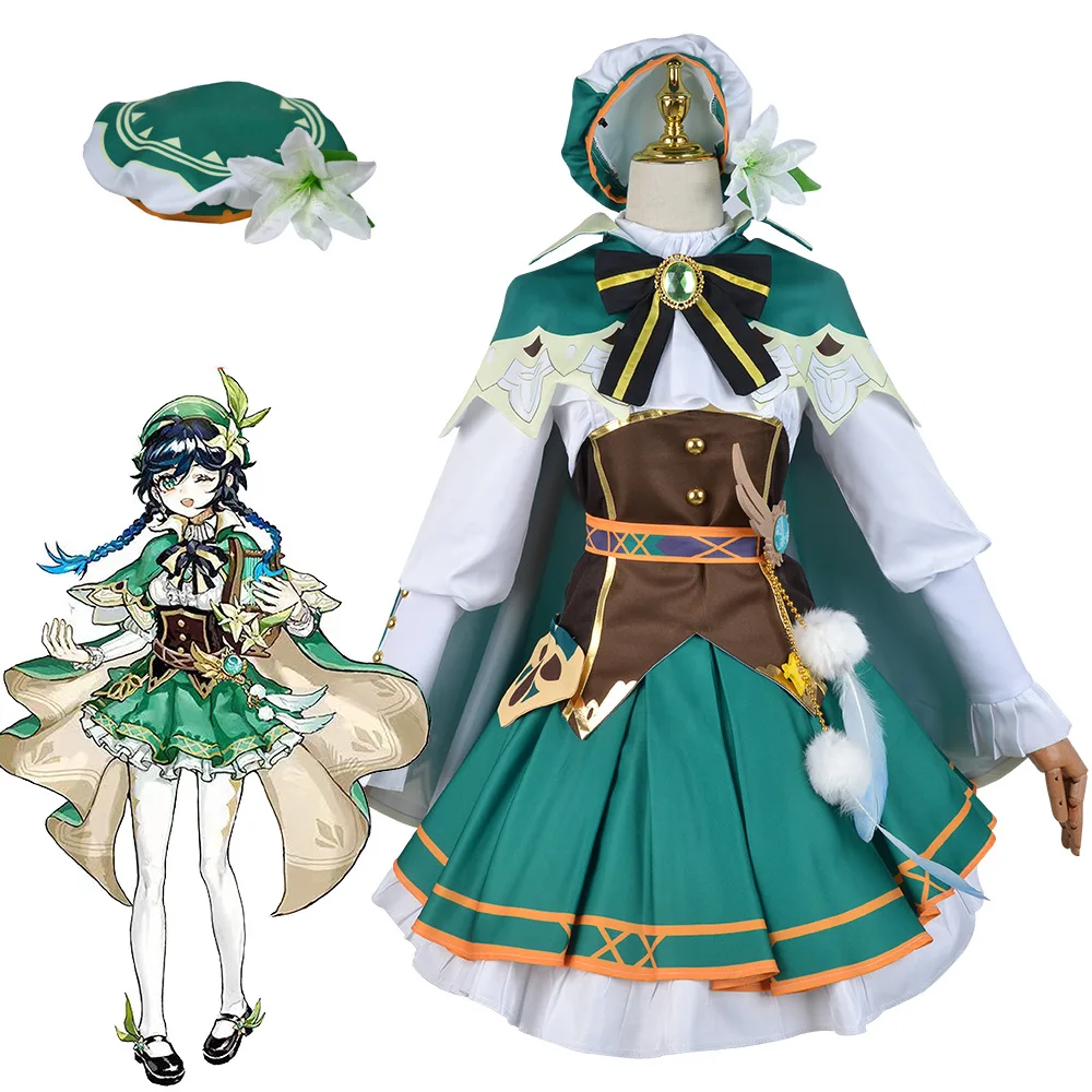 Cosplay Game Genshin Impact Barbatos Cosplay Costume Venti