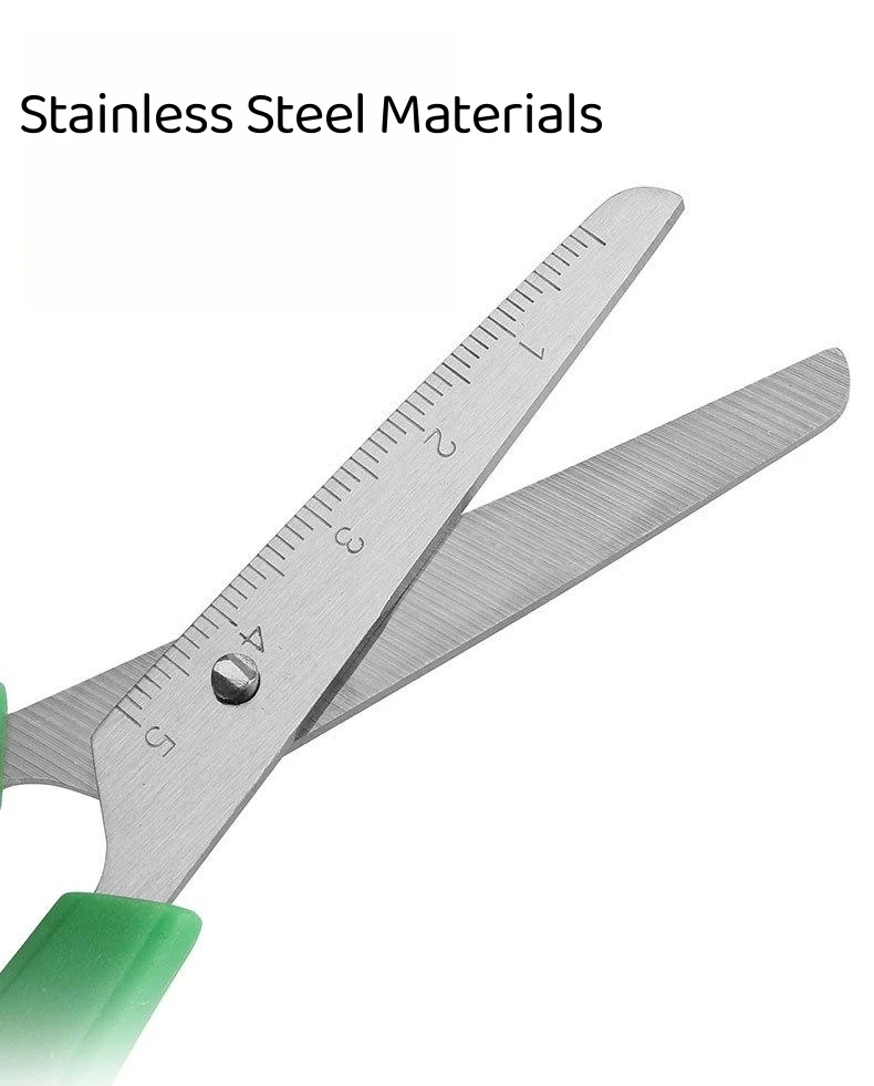 Round Head Students Diy Scale Scissors Office Appliance Scissors Buy