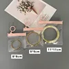 Transparent Zipper Bag with Pink Ring