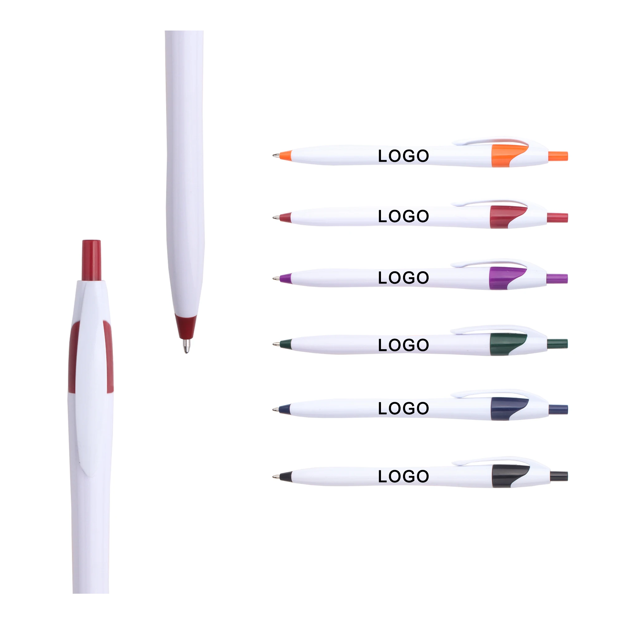 School white other gift custom blue logo wholesale personalized plastic uniball promotional stylus ball-point pens for office