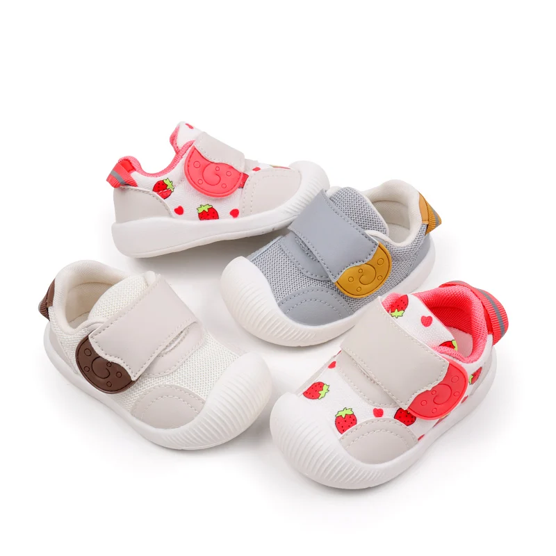 Spring Autumn Casual Shoes High Quality Breathable Sneaker with Anti-Slip Rubber Sole Toddler Walking Shoes Hot Selling
