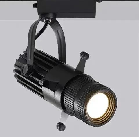 Adjustable Aperture LED Track Spotlight Commercial Beam Cobb Surface Mounted IP65 Rating for Commercial Painting Shops