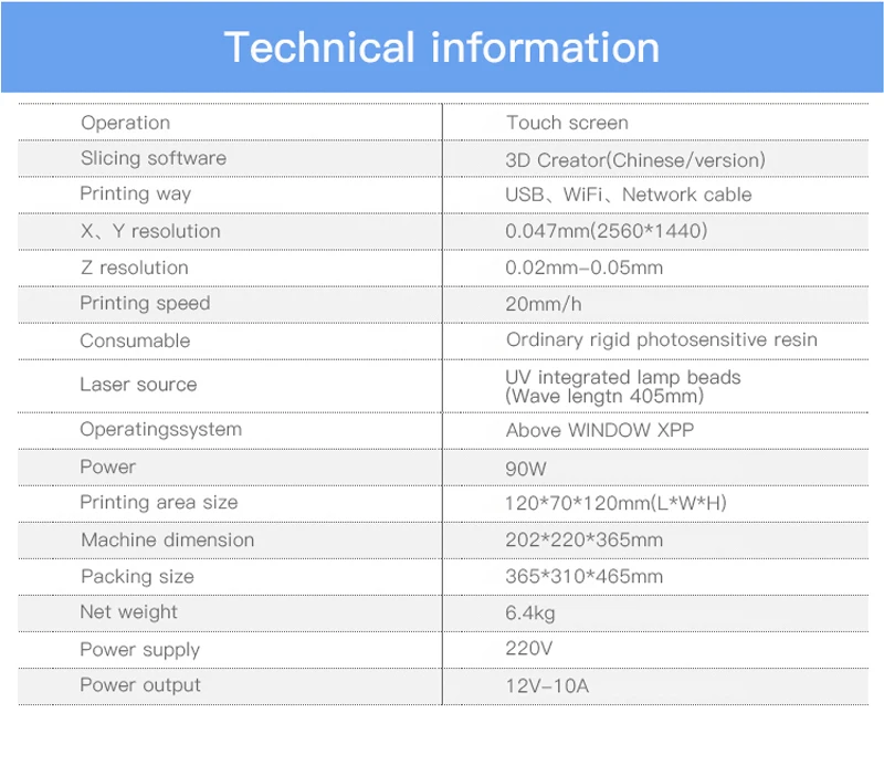 Yihui 3D Printer for jewelry, dental, education, LCD printer