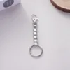Silver gold plated module keychain