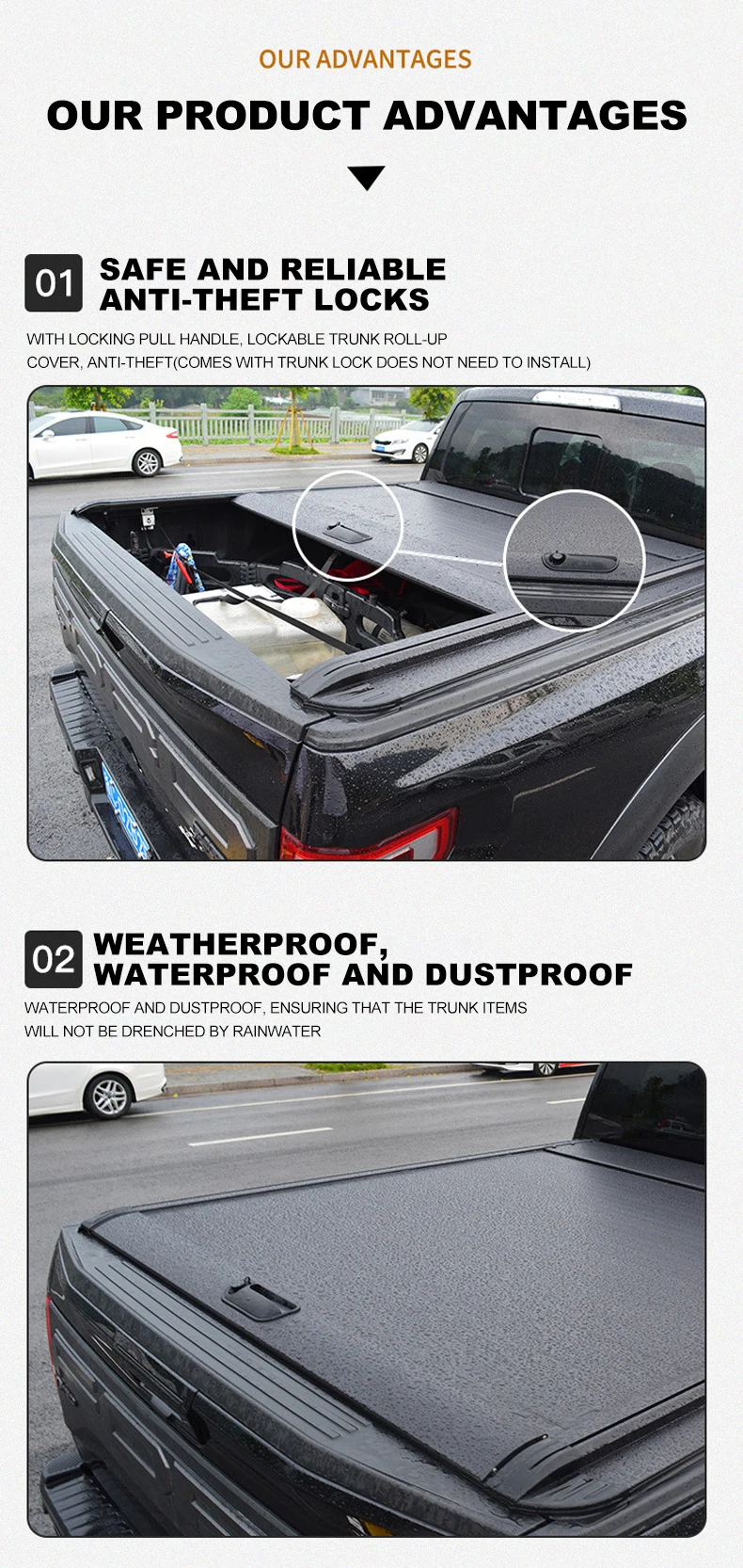 Suitable For Nissan Navara Tonneau Cover Heavy Duty Waterproof Dust ...