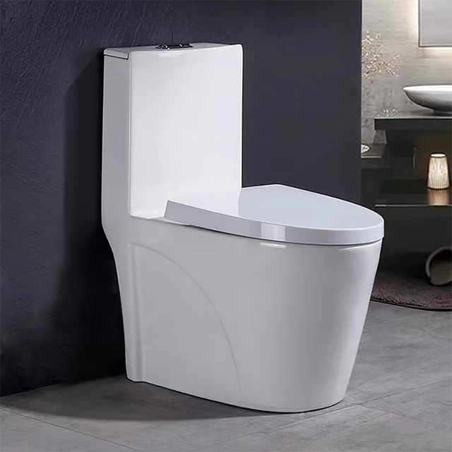 Hot Sale Wholesale S Trap WC Toilet Set Sanitary Ware Water Closet One Piece Ceramic Toilets For Bathroom