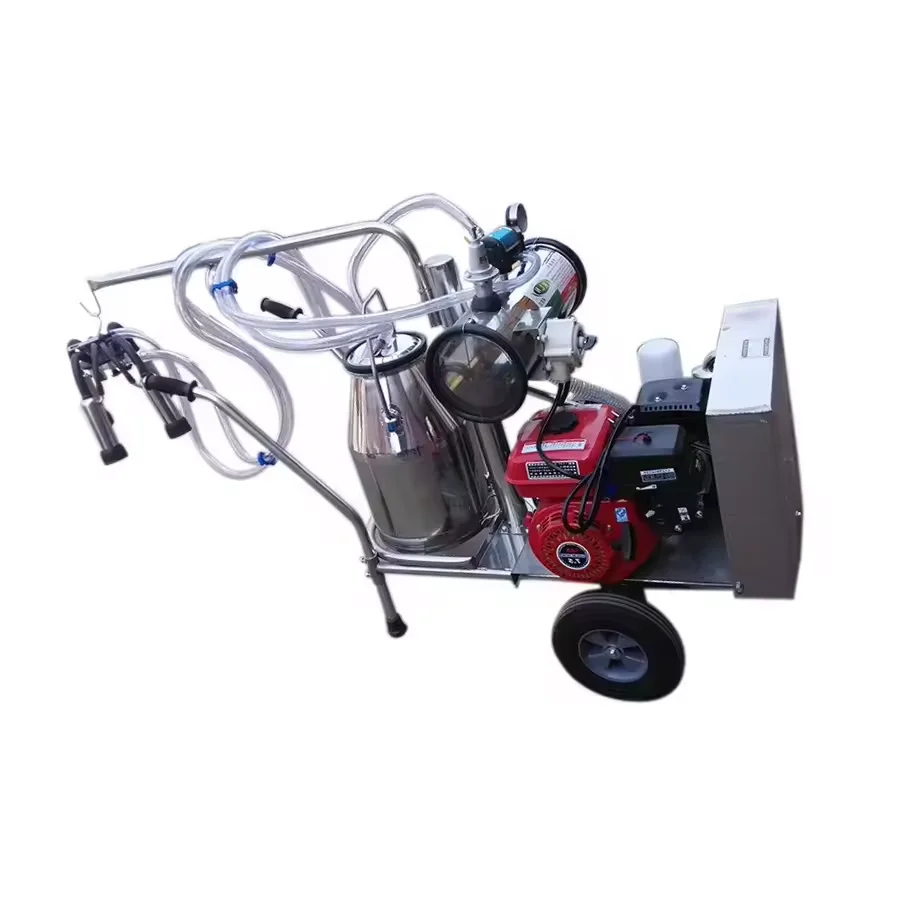 Portable Goat Buffalo Philippines Pipeline Battery Operated Hand Mobile Vacuum Pump Type Cow Milking Machine