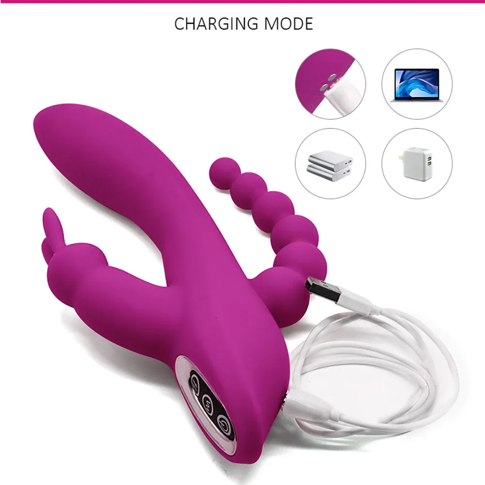 Dildo Rabbit Vibrator Waterproof USB Magnetic Rechargeable Anal Clit  Vibrator Sex Toys for Women| Alibaba.com