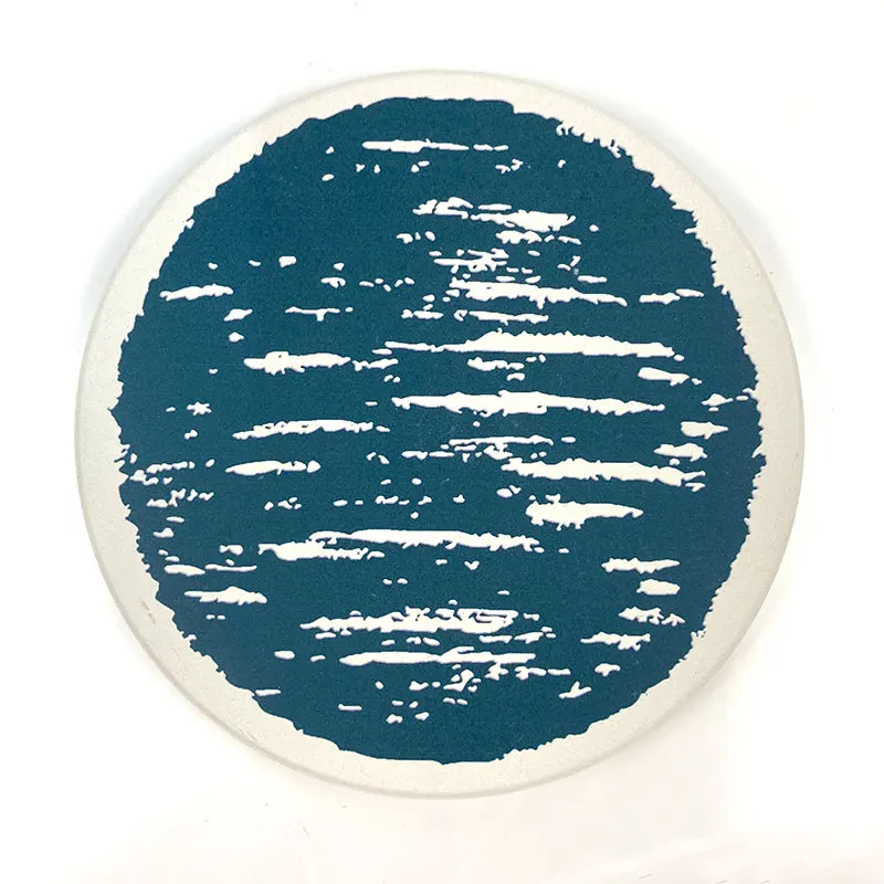 Blank White Matte 4 inch Absorbent Coffee Tea Wine Cup Coaster Sandstone Souvenir Custom Printing Ceramic coaster