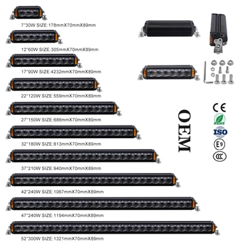 2020 14 Hinch Utv Nilights Barra Led Redondas Ir Slim Light Bars Truck