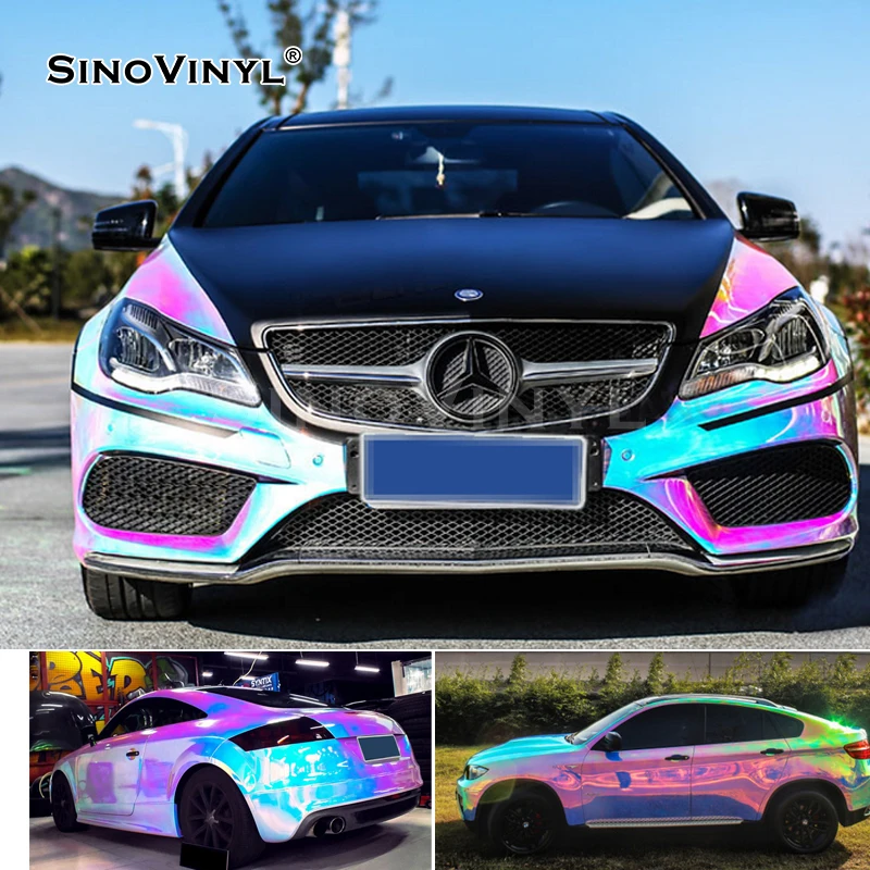 CL-CR Chrome Rainbow Holographic Car Wrap Vinyl Film - SINO VINYL