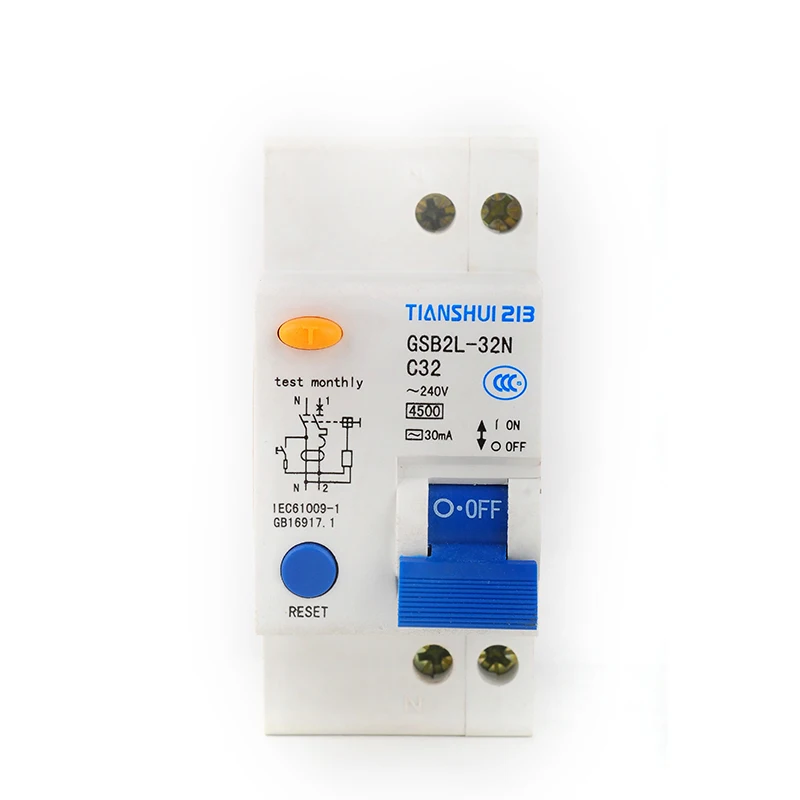 RCD RCCB ELCB 2 Pole 4 Pole Earth Leakage Circuit Breaker