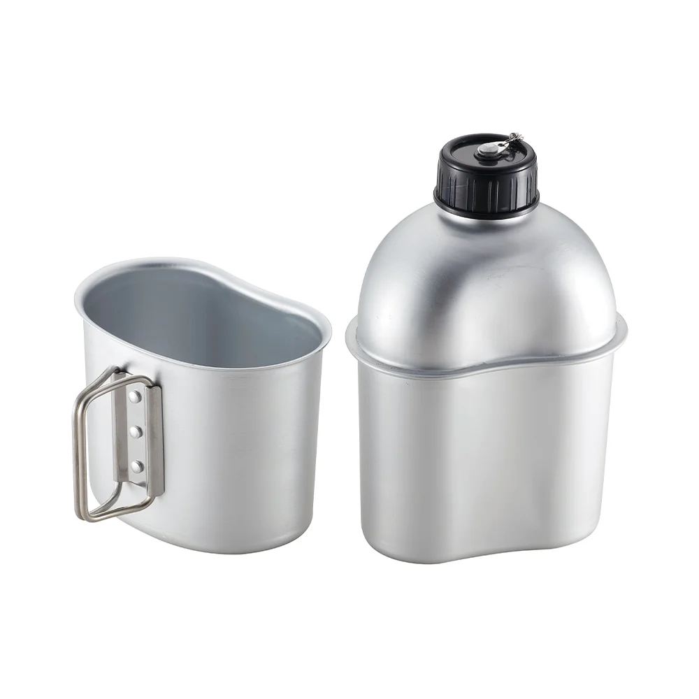 High Quality Hiking Travel Picnic Camping Portable Aluminum Water Bottle Drinking Canteen