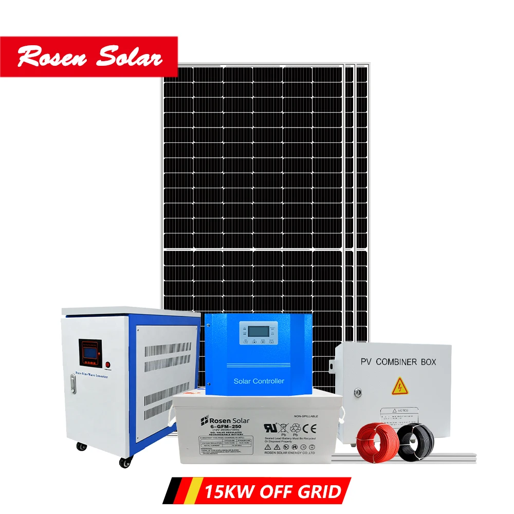 Complete solar energy system off grid hybrid 6kw 8kw 10kw 15kw single/three phase