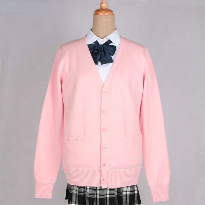 Cardigan Women Solid Oversize Loose Sweaters Girls Japanese Knit Cardigan Candy Color School Uniform Sweater Anime Cosplay