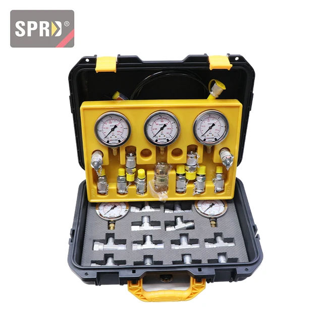 Pressure gauge set pressure detector hydraulic oil pressure gauge box pilot pump excavator instrument