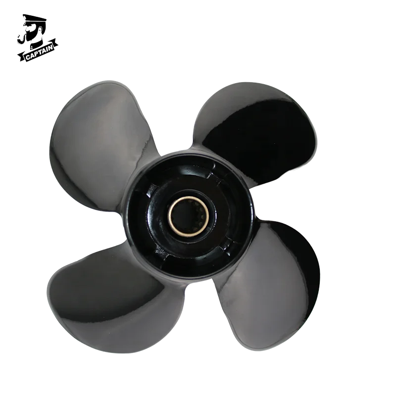 4-blade 13 Tooth Aluminum Boat Propeller Fit Mercury 25hp 30hp 35hp ...